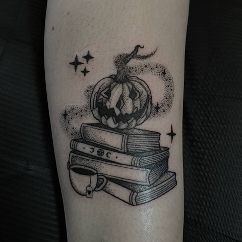 halloween pumpkin tattoo