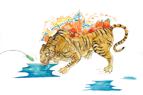 tiger big cat tattoo design