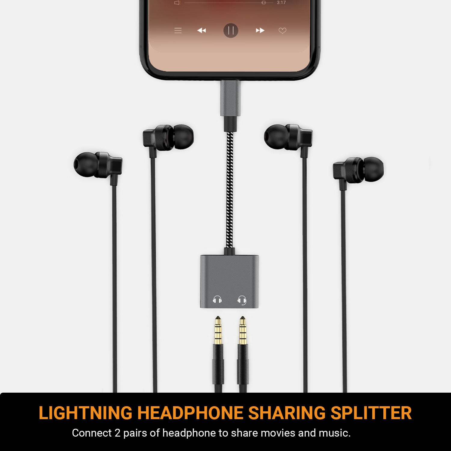 Headphone Sharing Splitter