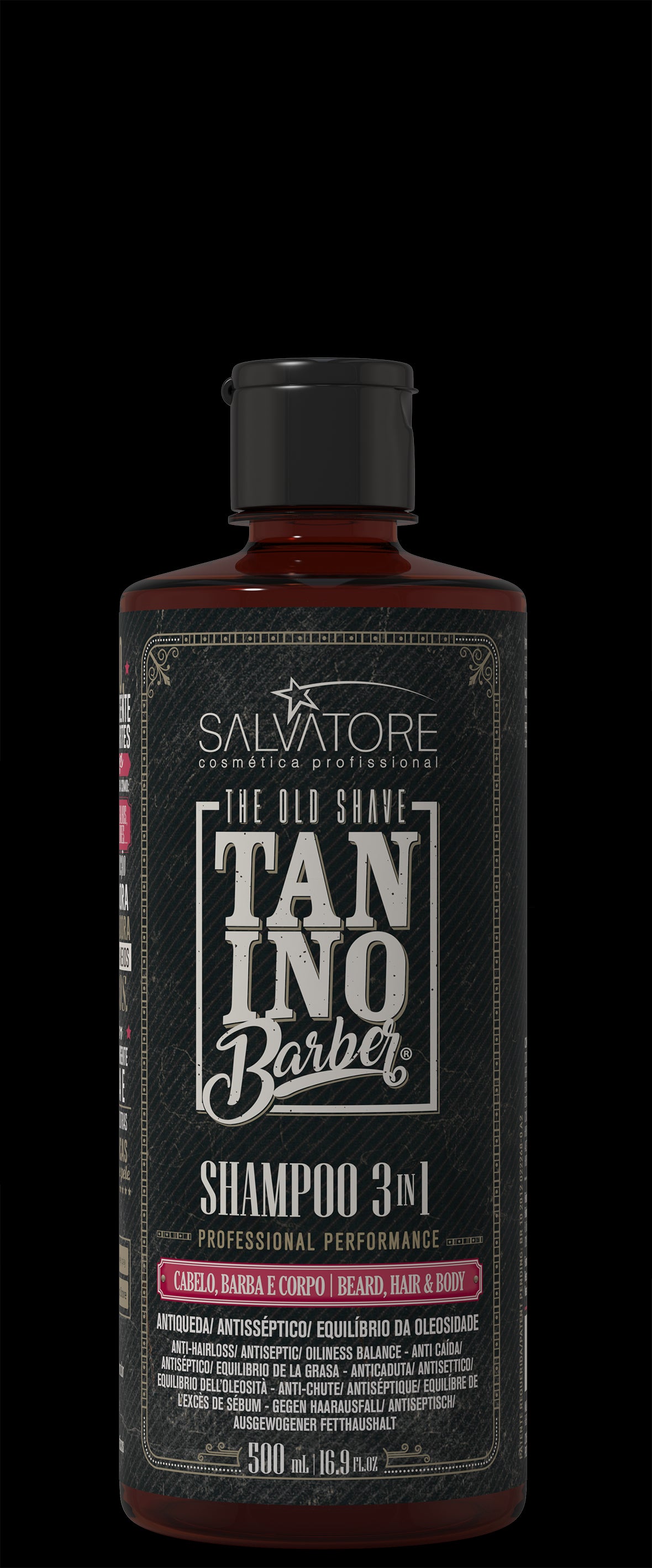 Salvatore Tanino Barber 3-in-1 Shampoo, Conditioner & Body Wash (500ml/16.9oz)