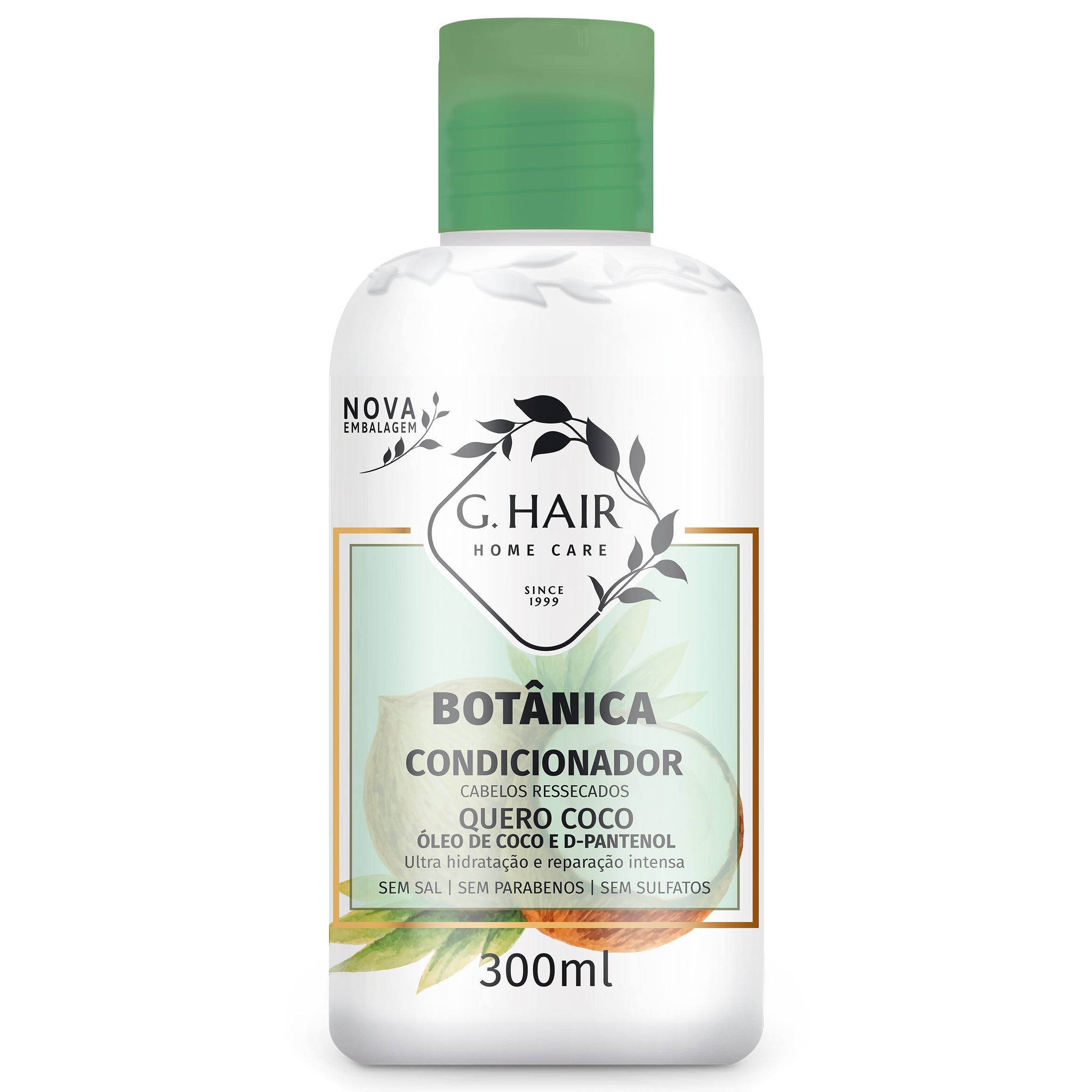 G.HAIR Botanica Coconut Oil & D-Panthenol Conditioner or Dry Hair (300ml/10.1oz)