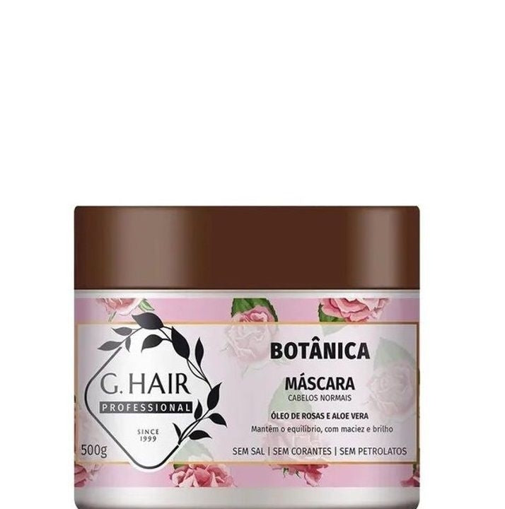 G.HAIR Botanica Rose Oil & Aloe Vera Mask for Mixed Hair (500g/17.6oz)