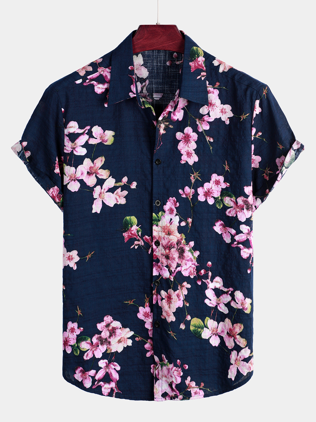 Men's Floral Cotton Tropical Hawaiian Shirt