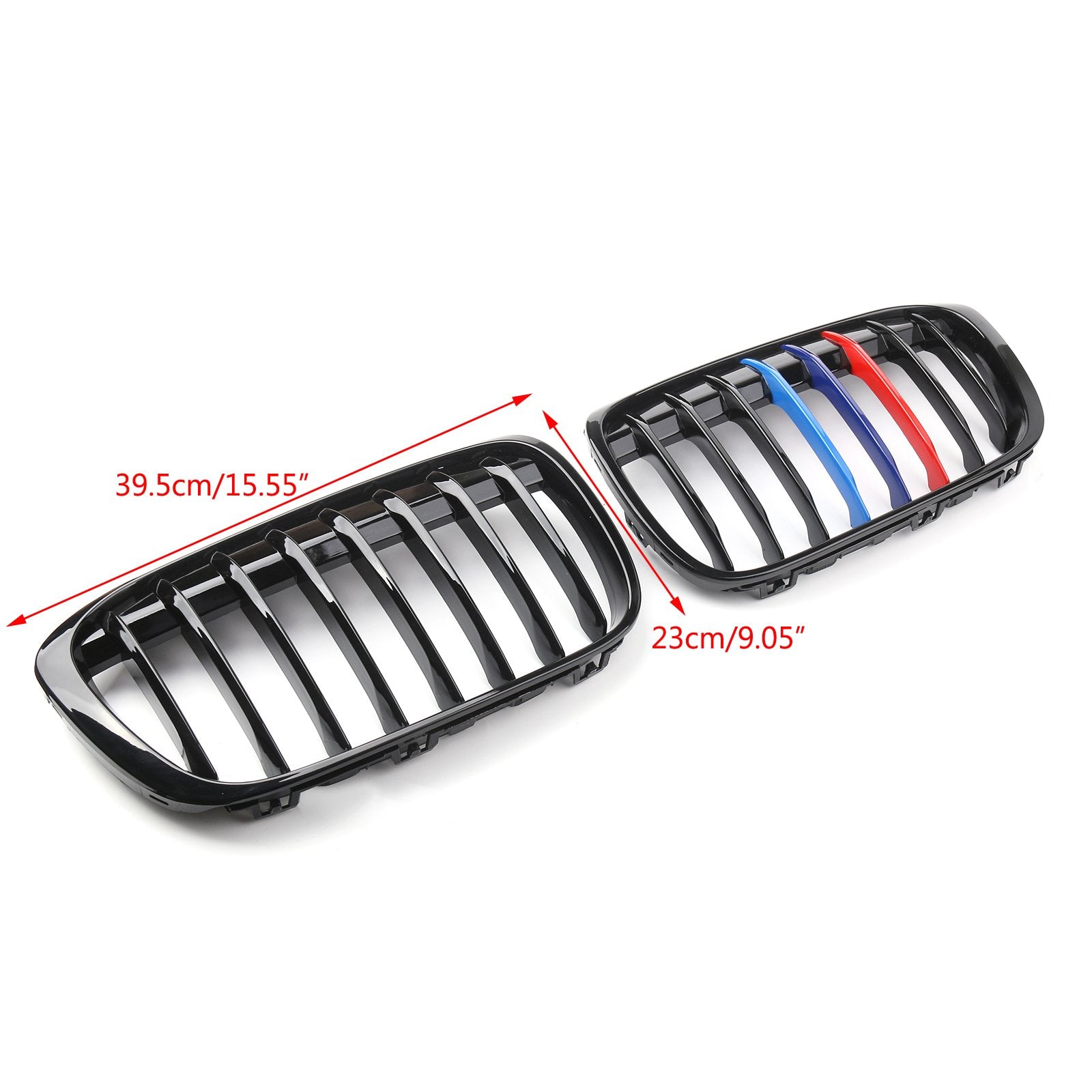 1Pair Front Kidney Grill Grille For 2016+ BMW F48 F49 X1 Generic
