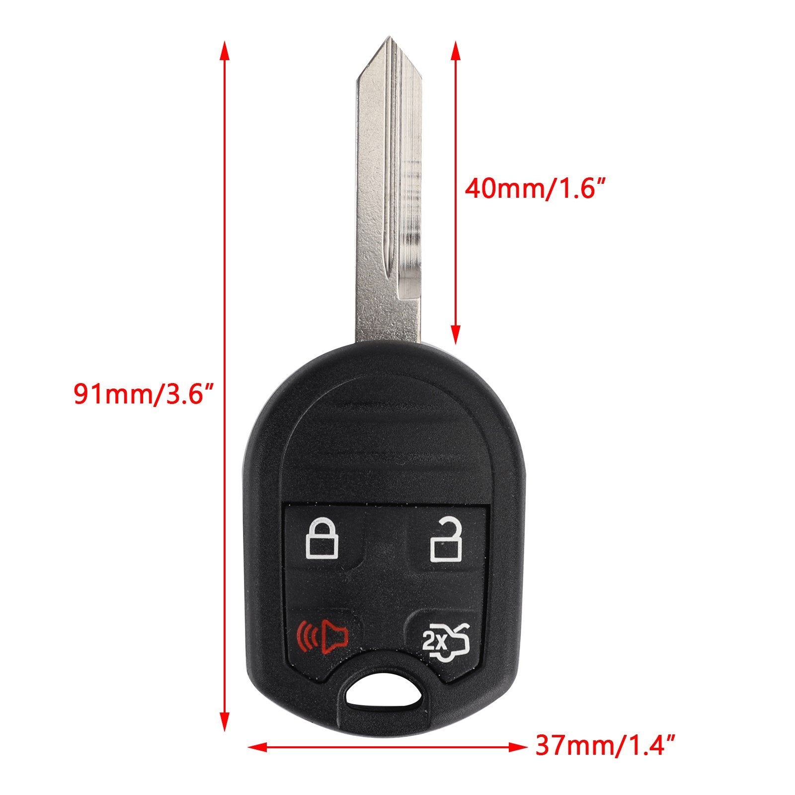 Keyless Remote Start Key Fob For Ford 2011 2012 2013 2014 2015 2016 F150 Generic