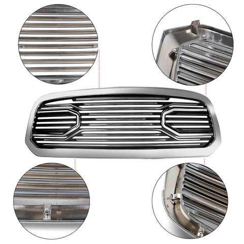 2013-2018  Ram 1500 Front Grille Big Horn Chrome Grill+ Chrome Shell Generic