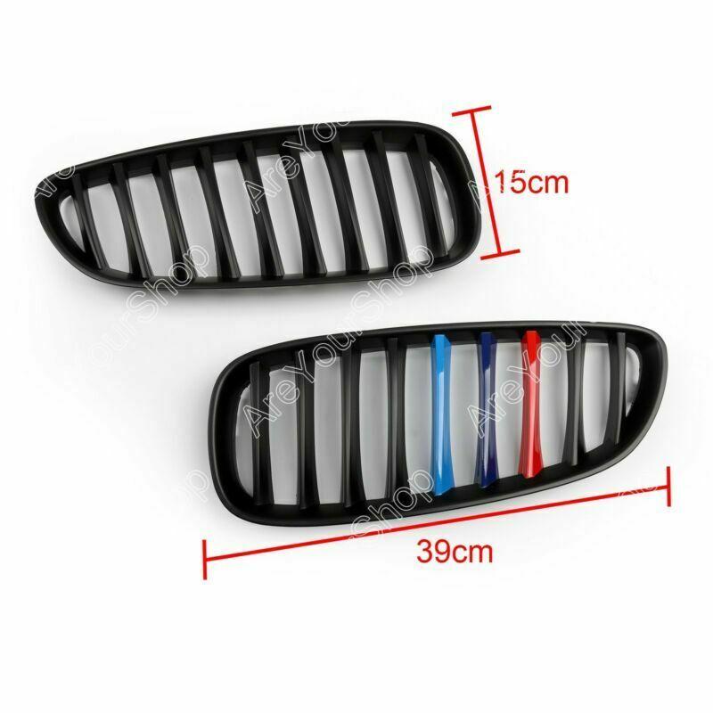 2Pcs M-Color Matte Black Front Kidney Grille Grill For 2009-2016 BMW Z4 E89 Generic