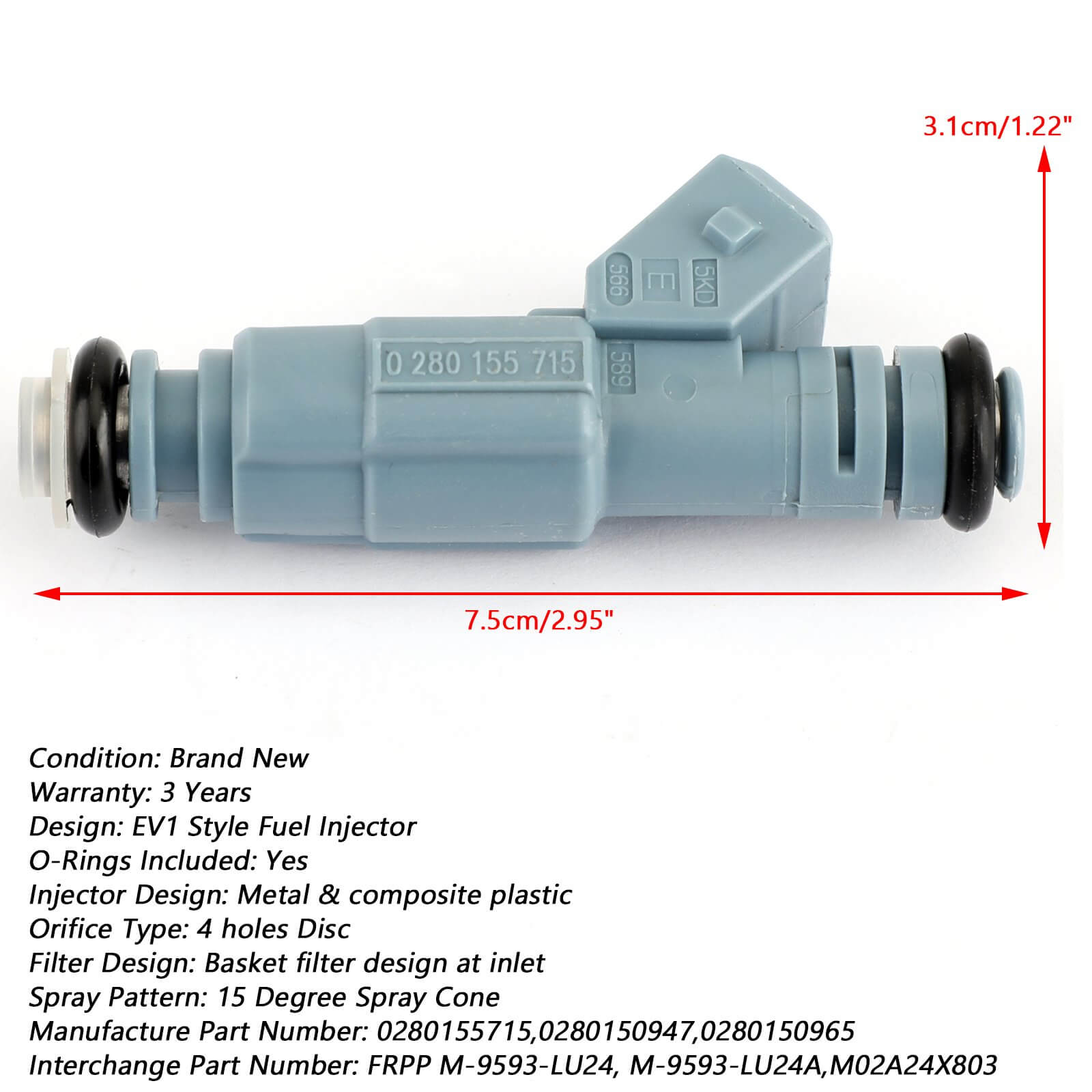 Fuel Injectors For Chevrolet Ford Pontiac Camaro F250 F350 Excursion Mustang Generic