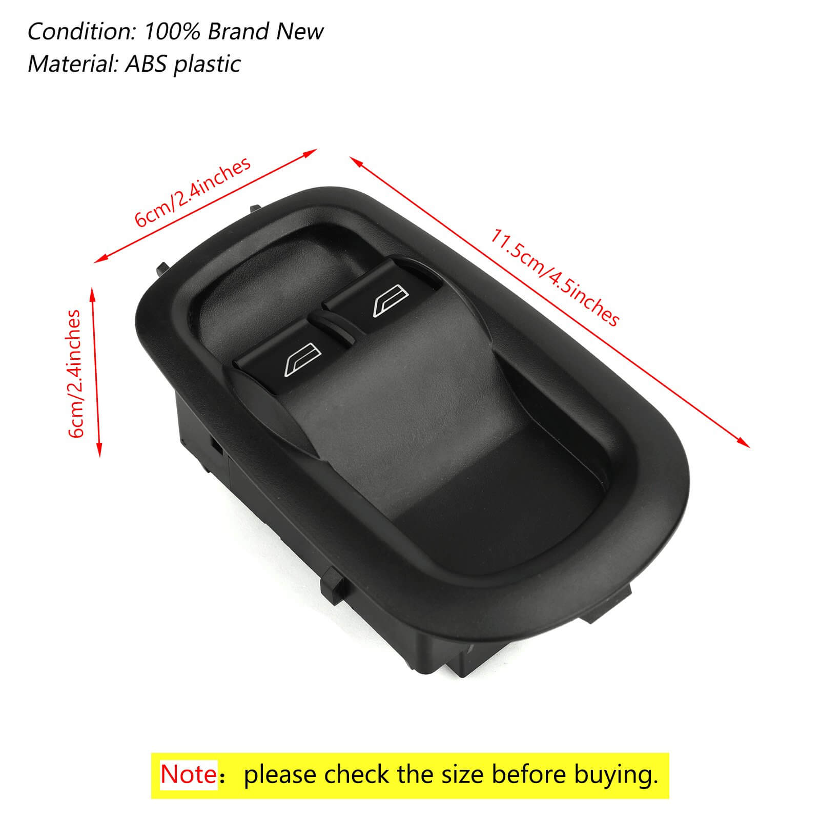 Drivers Side Door Double Window Switch For Ford Transit MK8 Custom 2014+ 1791339