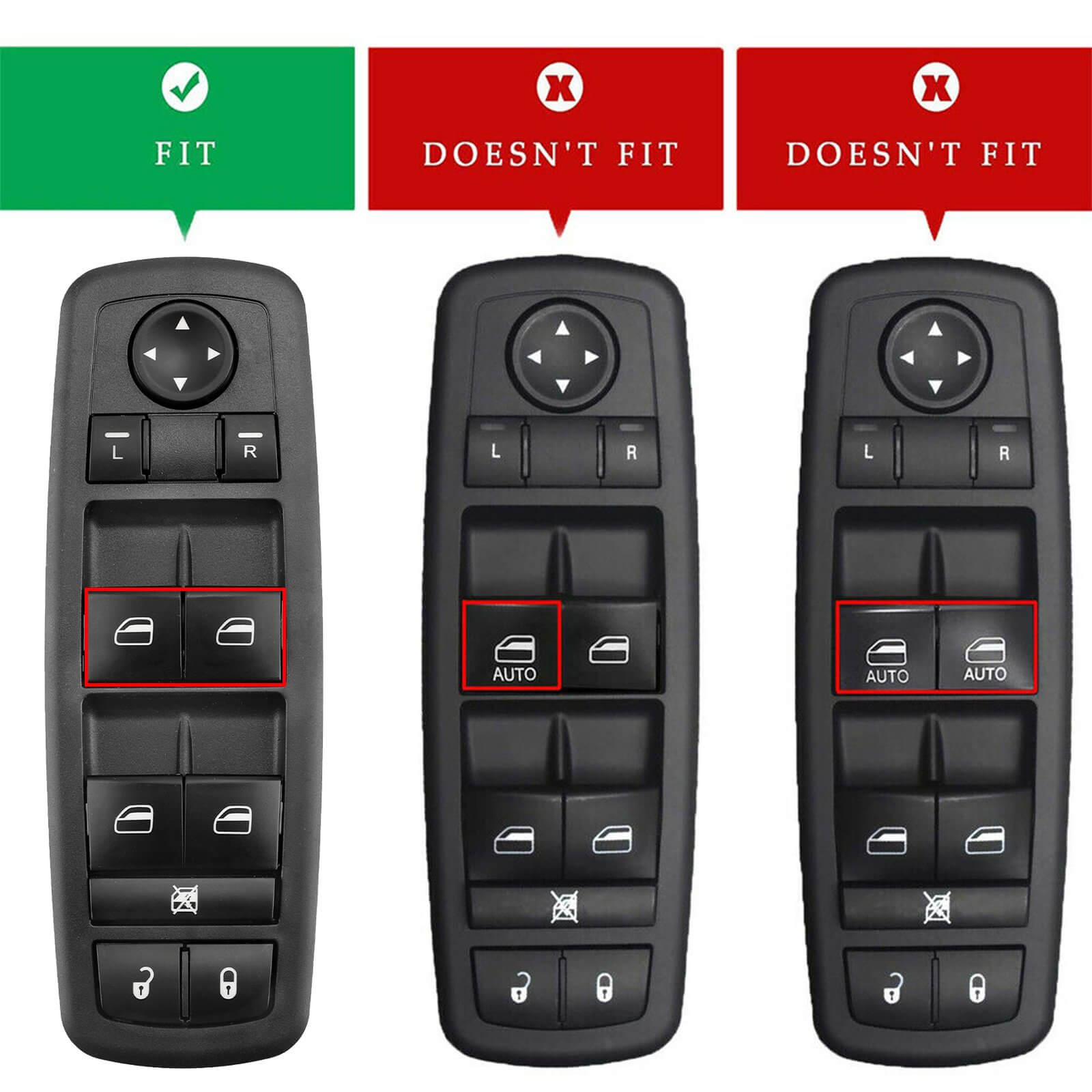 Master Power Window Switch For Grand Caravan 2008-2010 Journey 2009-2014 Generic