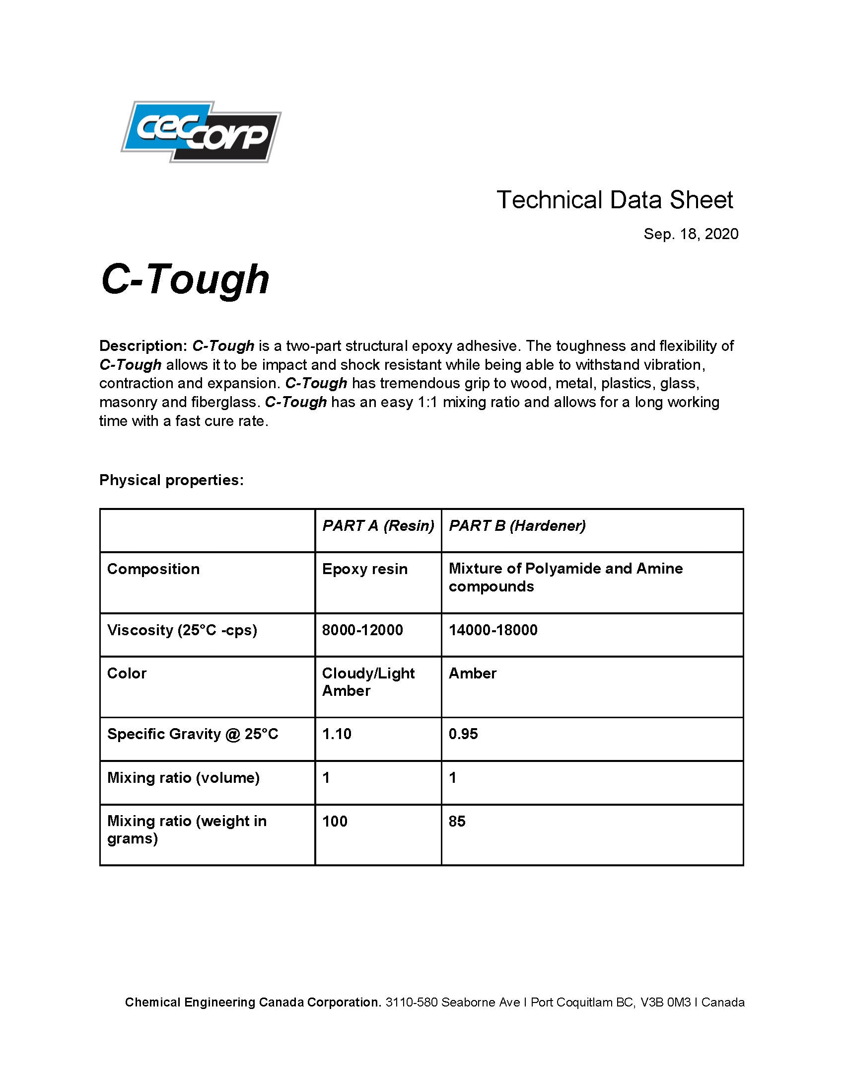 CEC C-Tough Epoxy