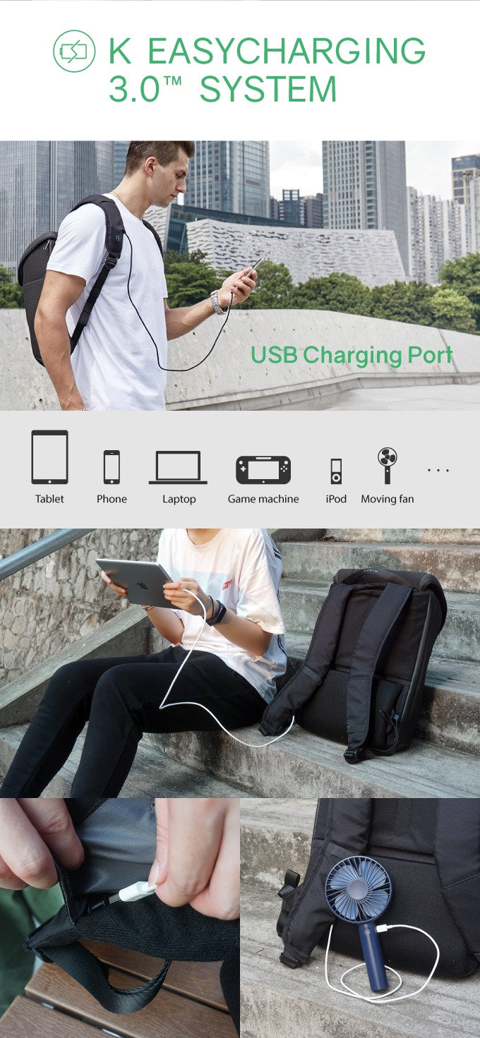 Commercial anti-theft backpack multifunctional and reasonable storage-kingsons.com