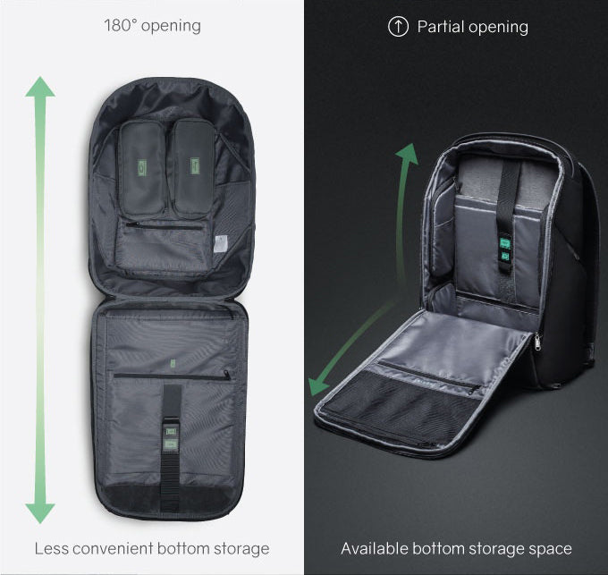 KORIN Design FlexPack Pro 180° opening and closing reasonably stored - kingsons.com