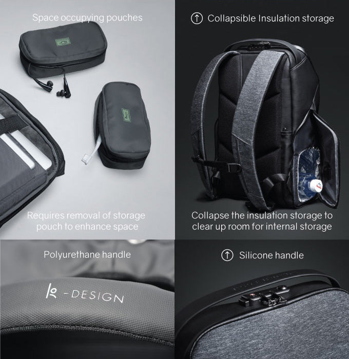 KORIN Design FlexPack Pro multifunctional anti-theft backpack ...