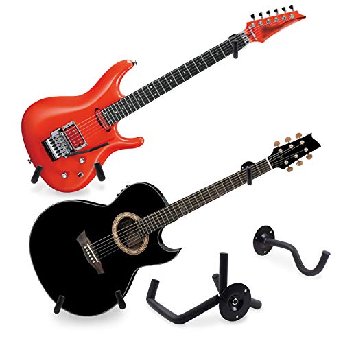 Guitar Wall Mount Horizontal Wall Hanger Guitar Bass Display Rack