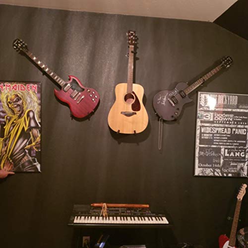 Guitar Wall Mount Horizontal Wall Hanger Guitar Bass Display Rack