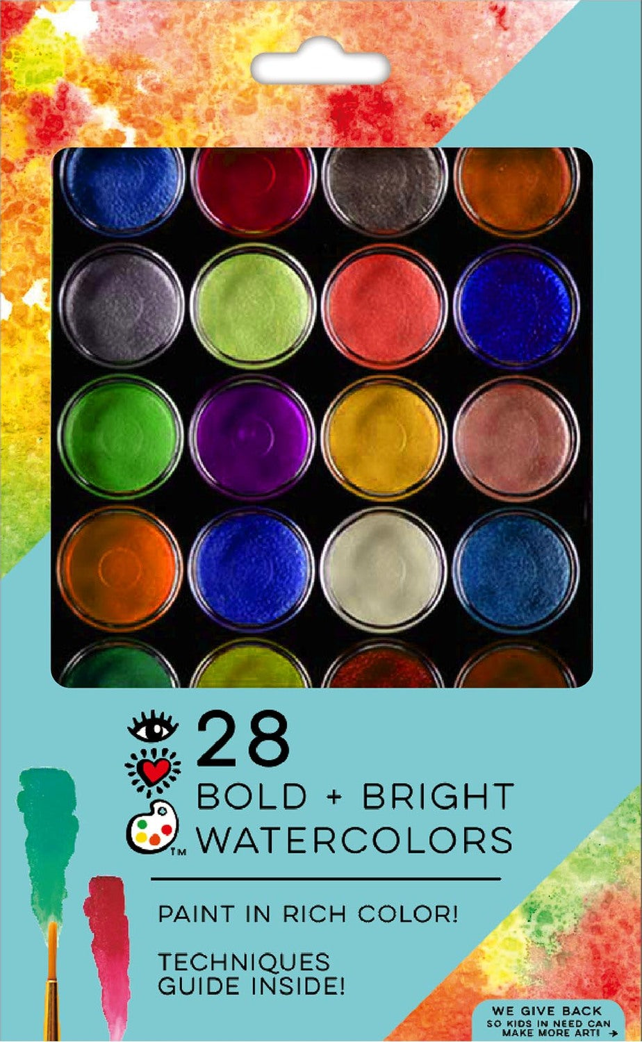 28 Watercolors-Bold and Bright