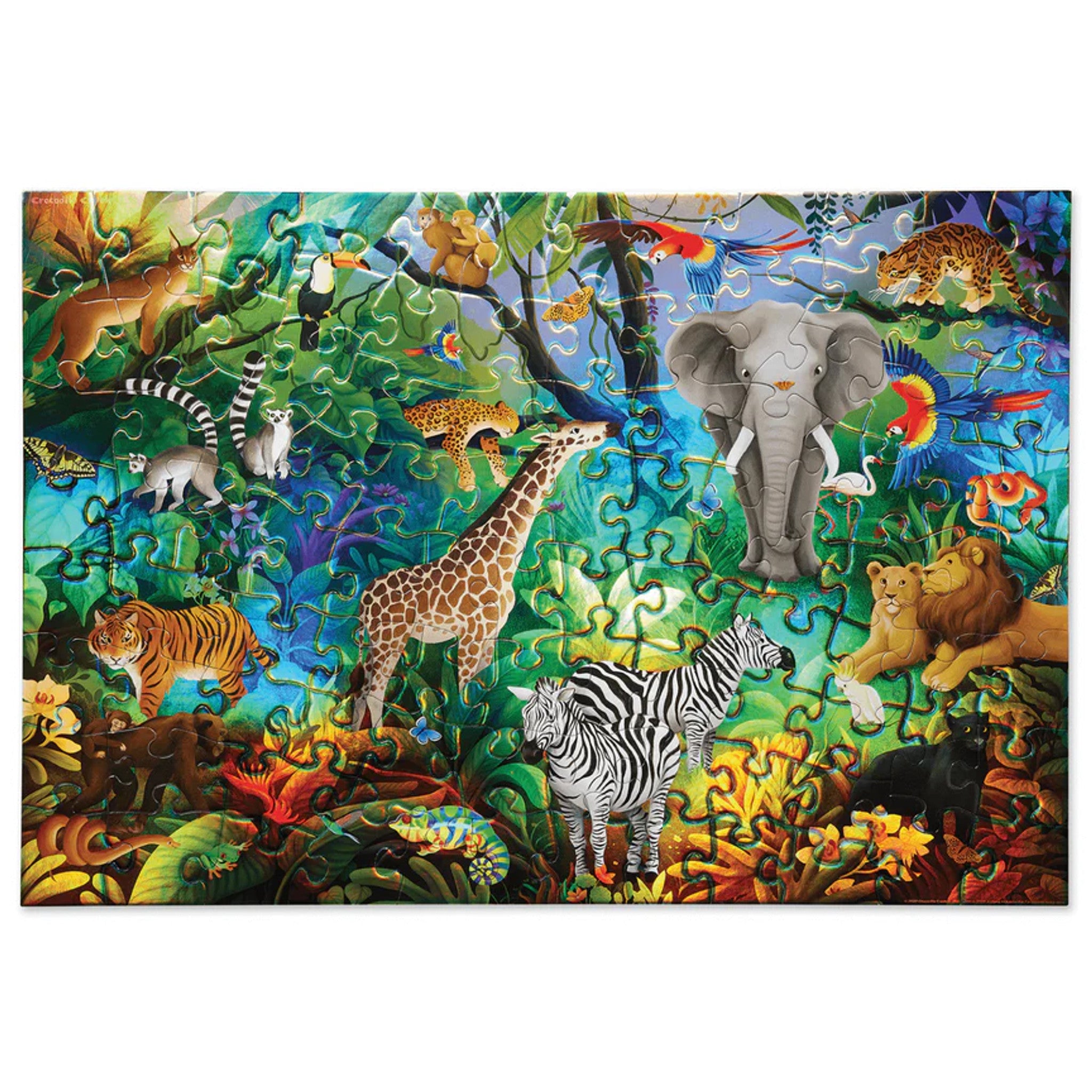 Holographic Puzzle - 100 Pieces - Jungle Paradise