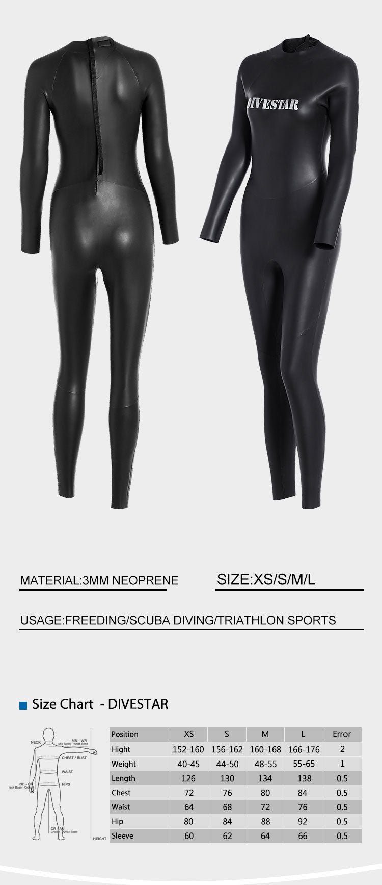 neoprene wetsuit girl scuba wet suit