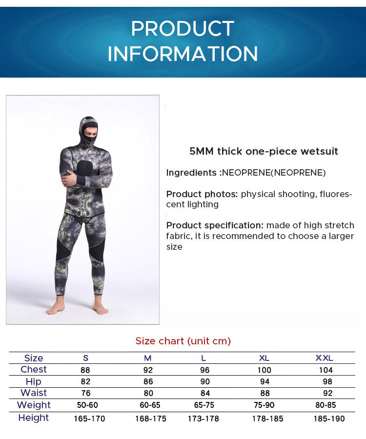 scuba diving costume Camouflage Wetsuit for Spearfishing