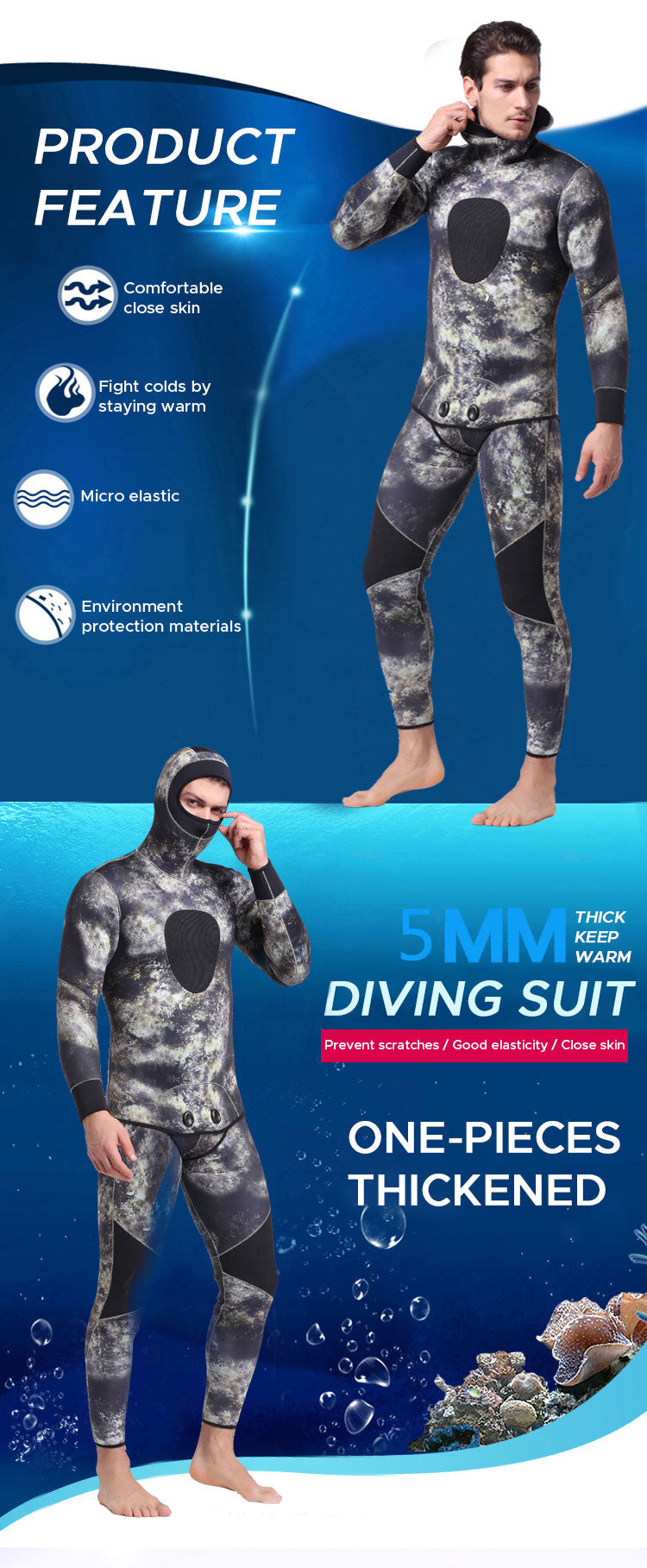 3mm diving suit Speardiver Wetsuit