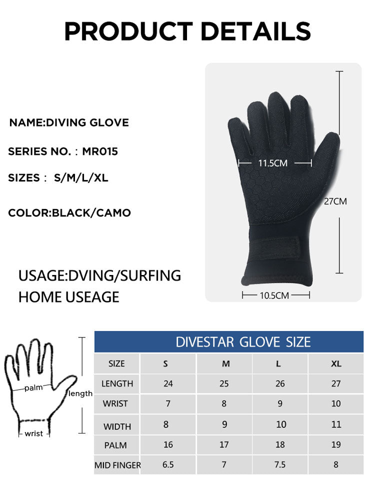 3MM Waterproof gloves
