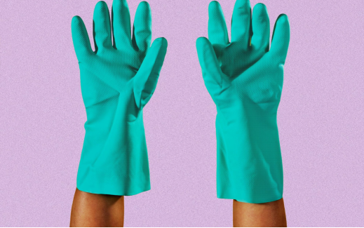 wear a glove to remove electric bike rust