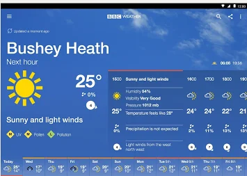 BBC Weather app