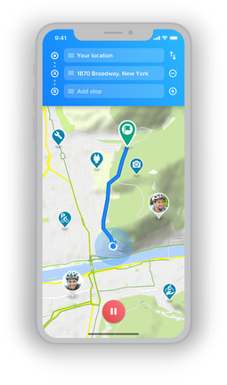 cycling app Bikemap