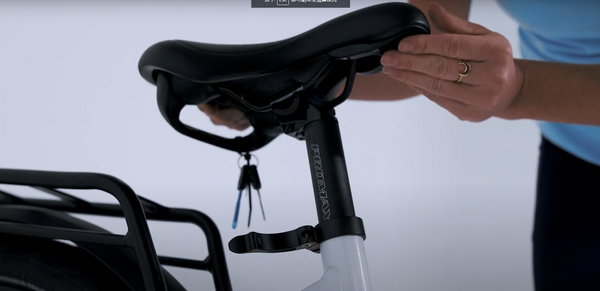 adjust the seat height of the kbo breeze step thru