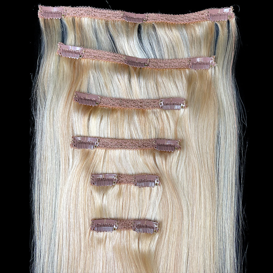 8A Straight Clip-In Human Hair Extension Color #27/613
