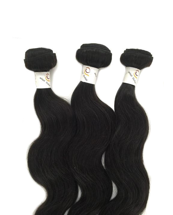 6A Indian 3 Bundle Set Body Wave Virgin Human Hair Extension 300g