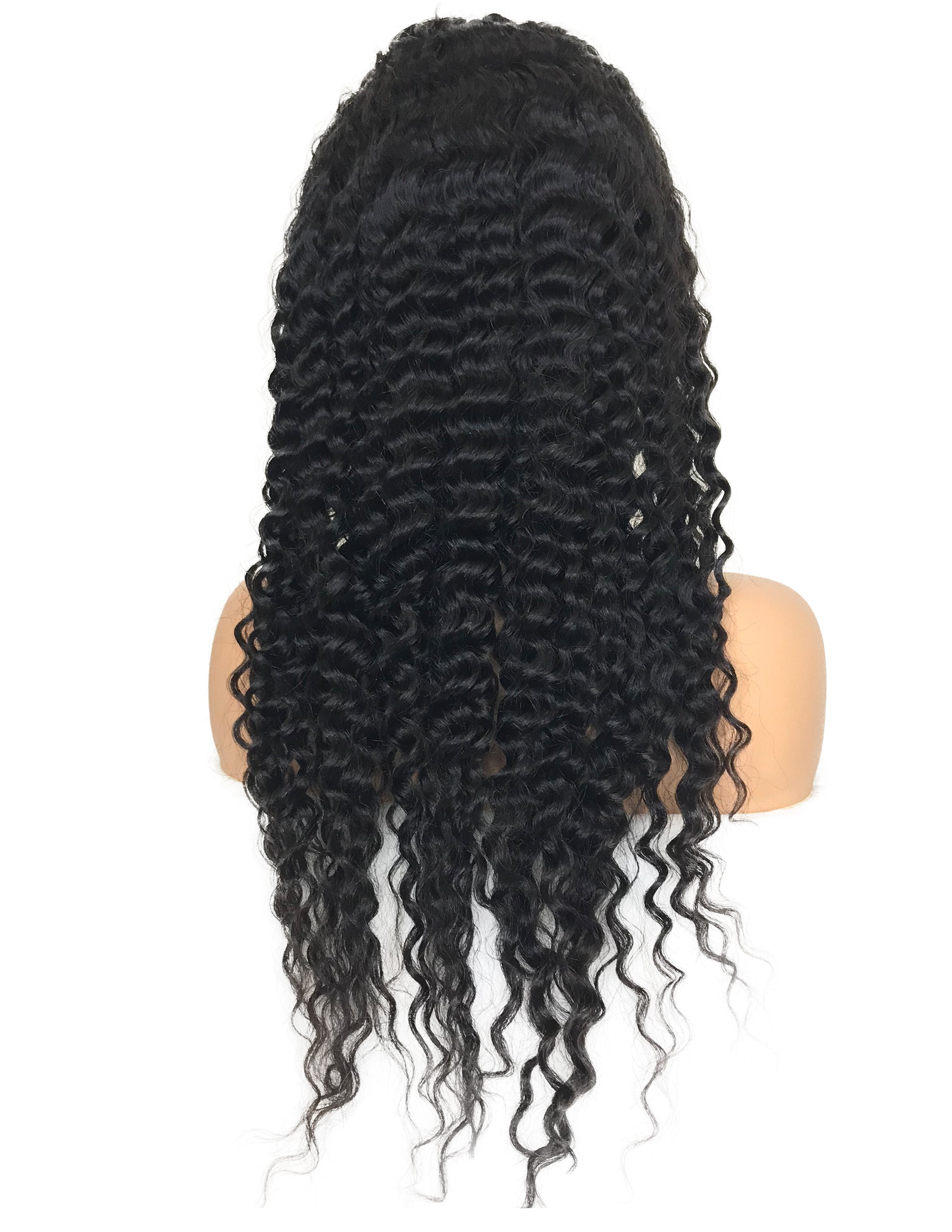 8A Malaysian Deep Wave 360 Lace Human Hair Wig