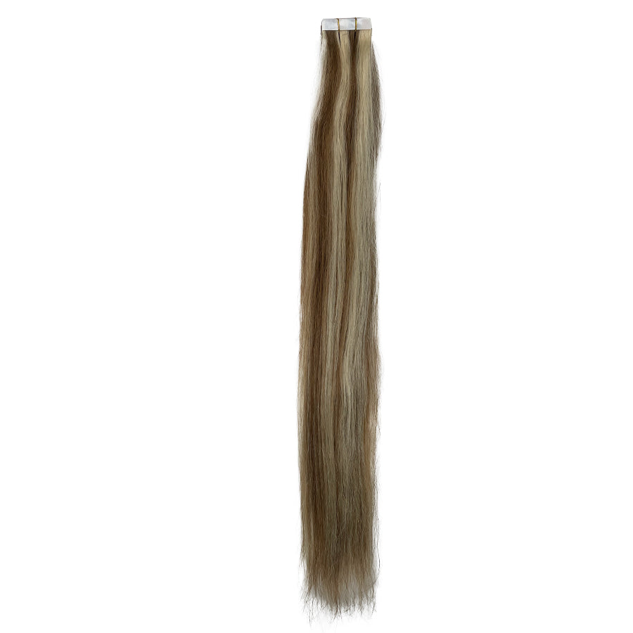 8A Straight Tape-In Human Hair Extension Color P#6/60