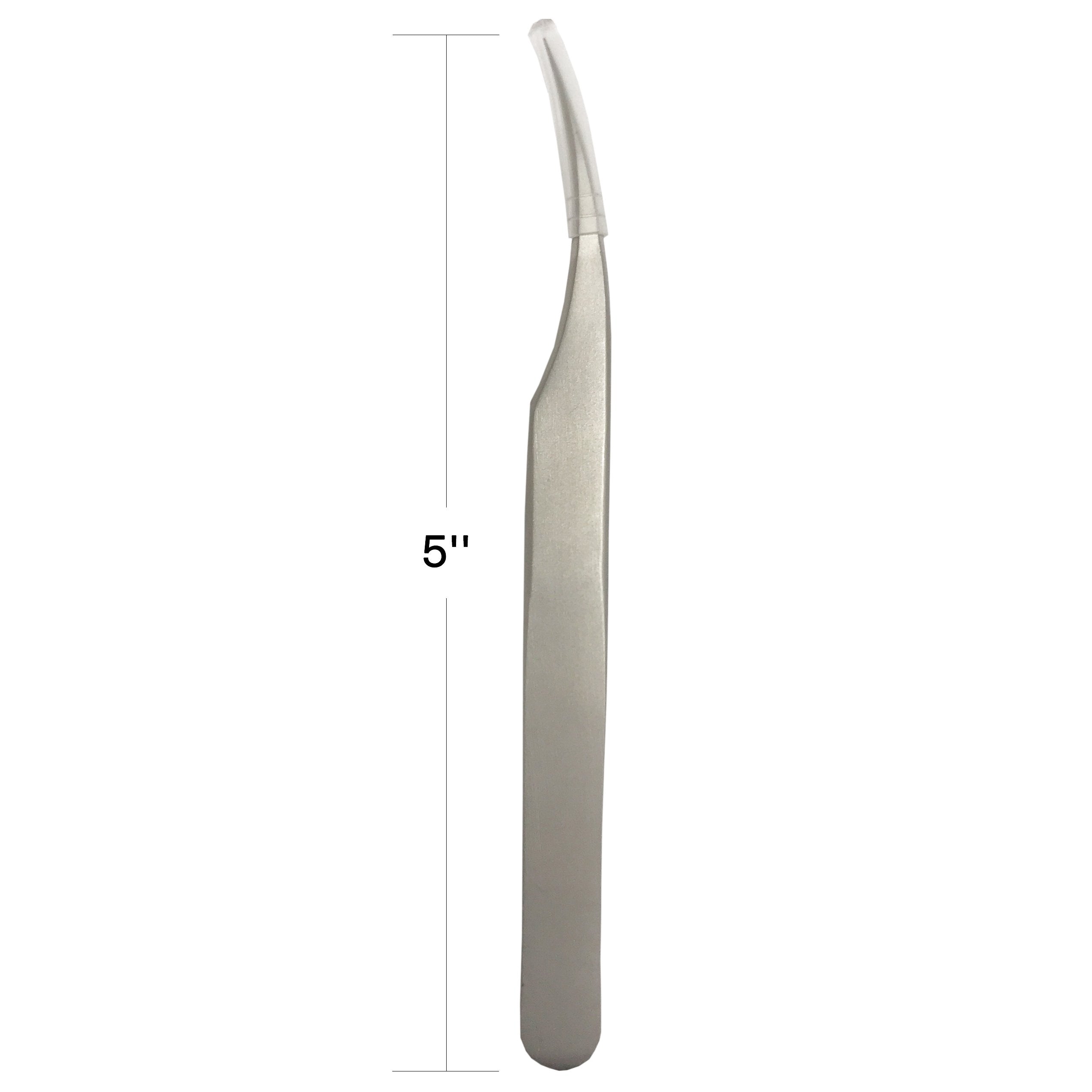 Stainless Steel Eyelash Extension Curved C Tweezers