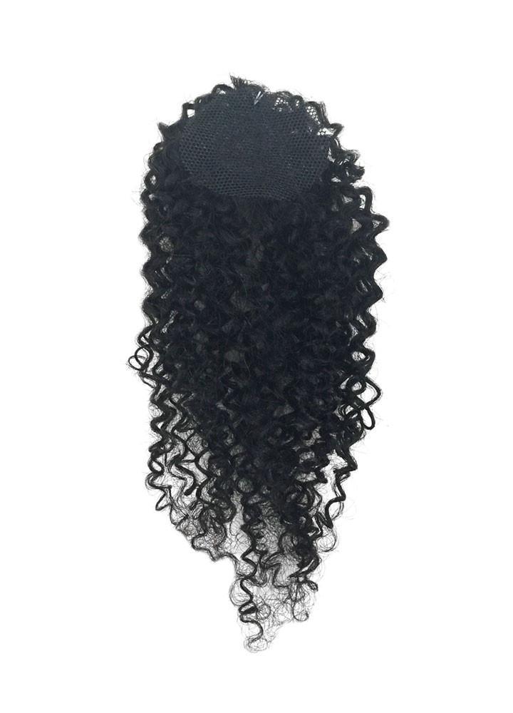 6pc 8A Malaysian Jerry Curl Human Hair Extension Bundle Pack w/ Closure