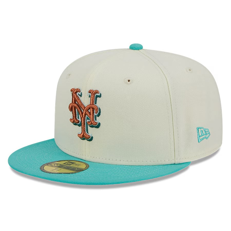 59Fifty New York Mets City Icon 2-Tone White/Teal - Grey UV