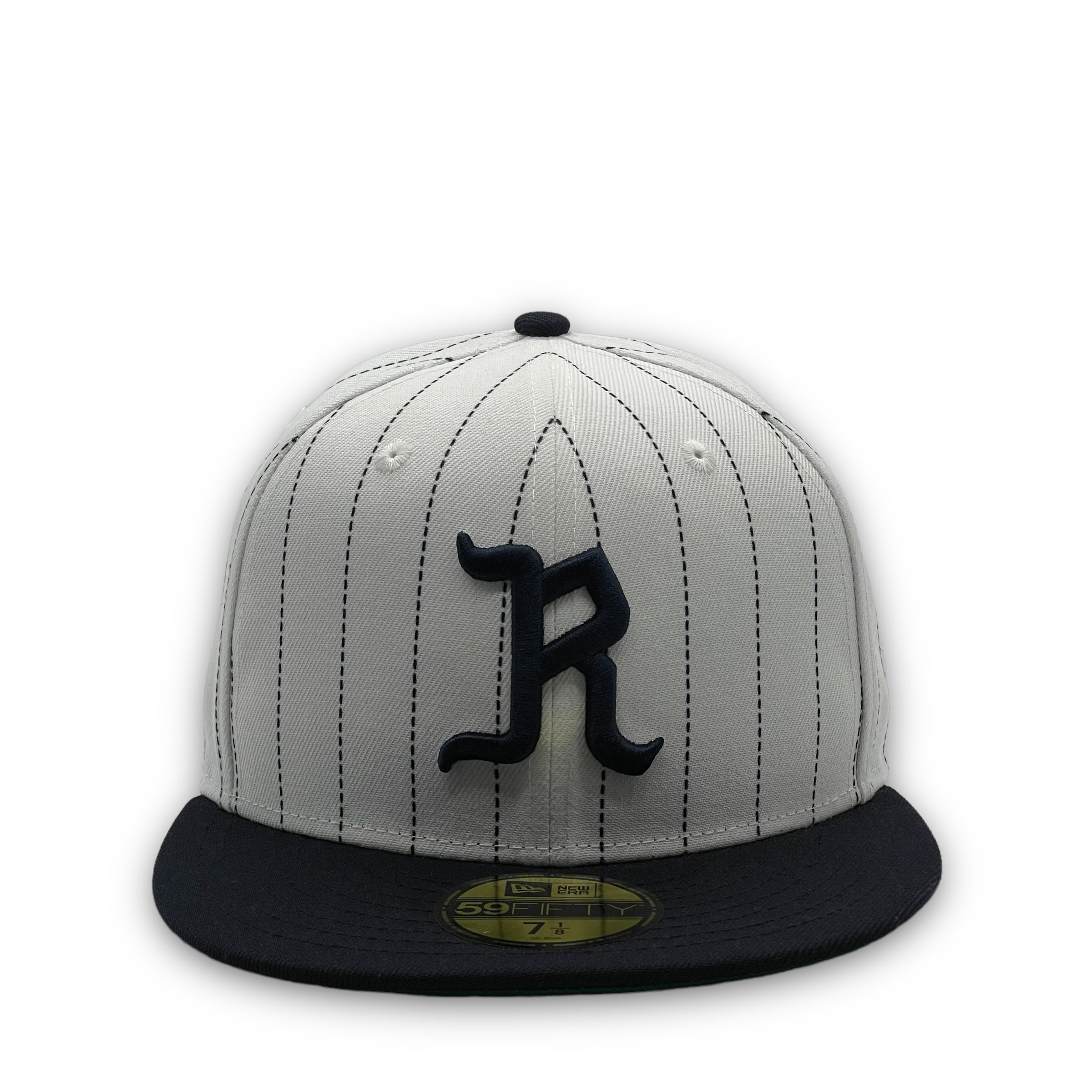 59Fifty MiLB Richmond Virginians Pinstripe White/Navy - Green UV