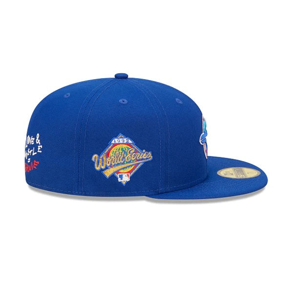 59Fifty Toronto Blue Jays Team Heart 1992 World Series Royal - Grey UV