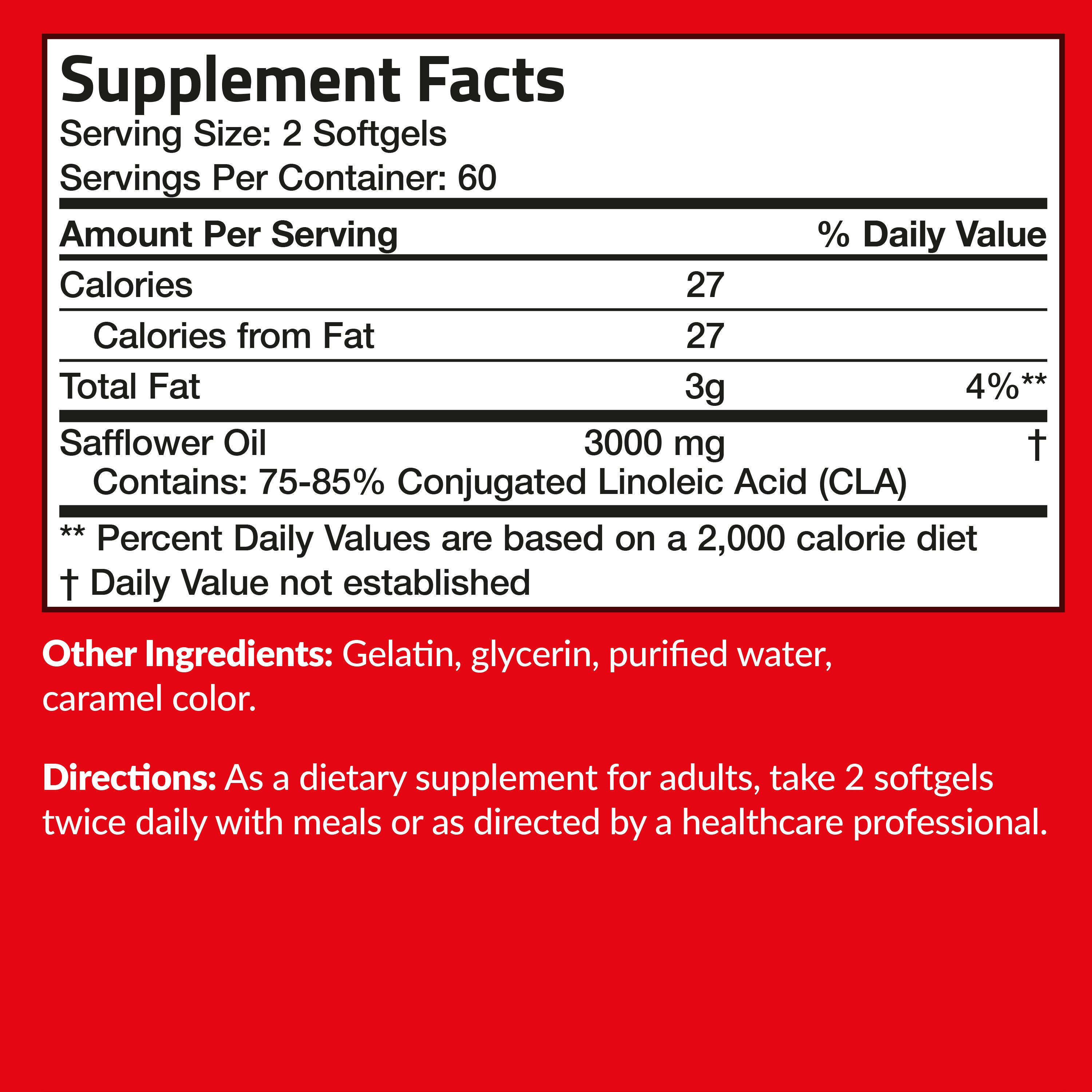 CLA 3000 Conjugated Linoleic Acid, 120 Softgels