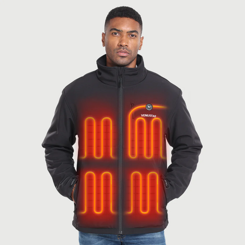 Men's Soft Shell Heated Jacket 7.4V