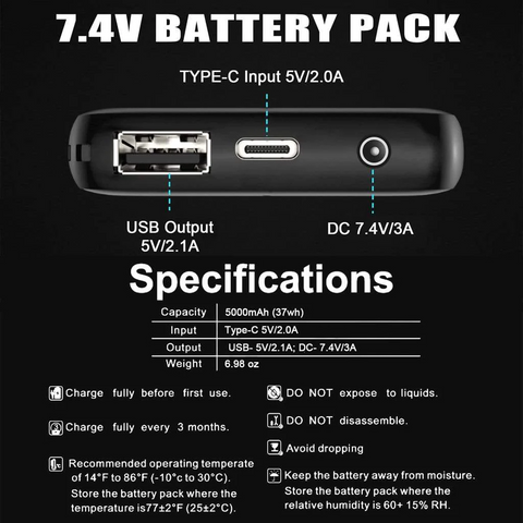 Battery voltage and output
