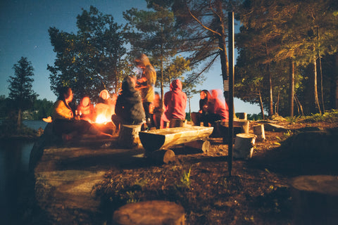 Sing and dance by campfire