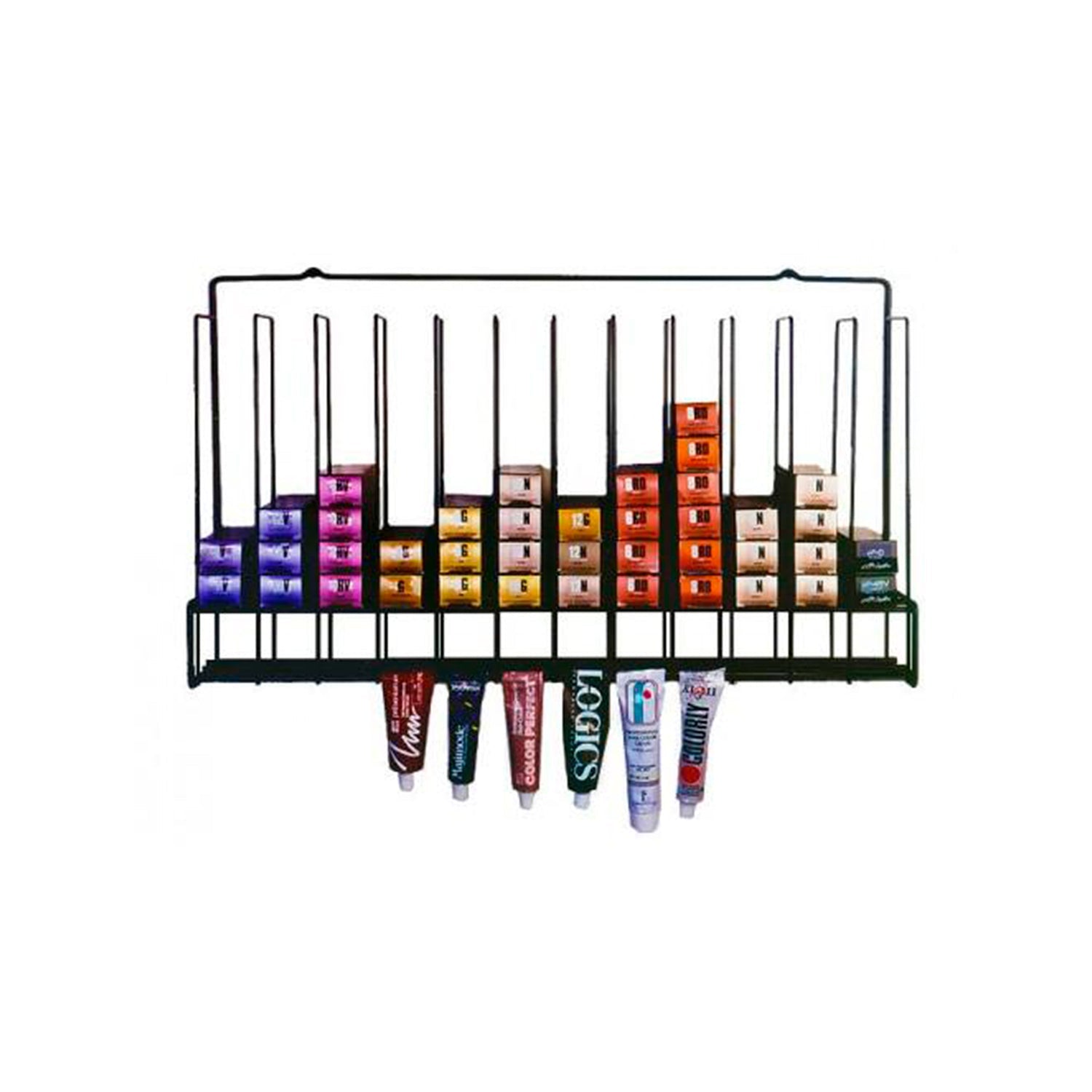 Salon Interiors Color Tube Storage Rack