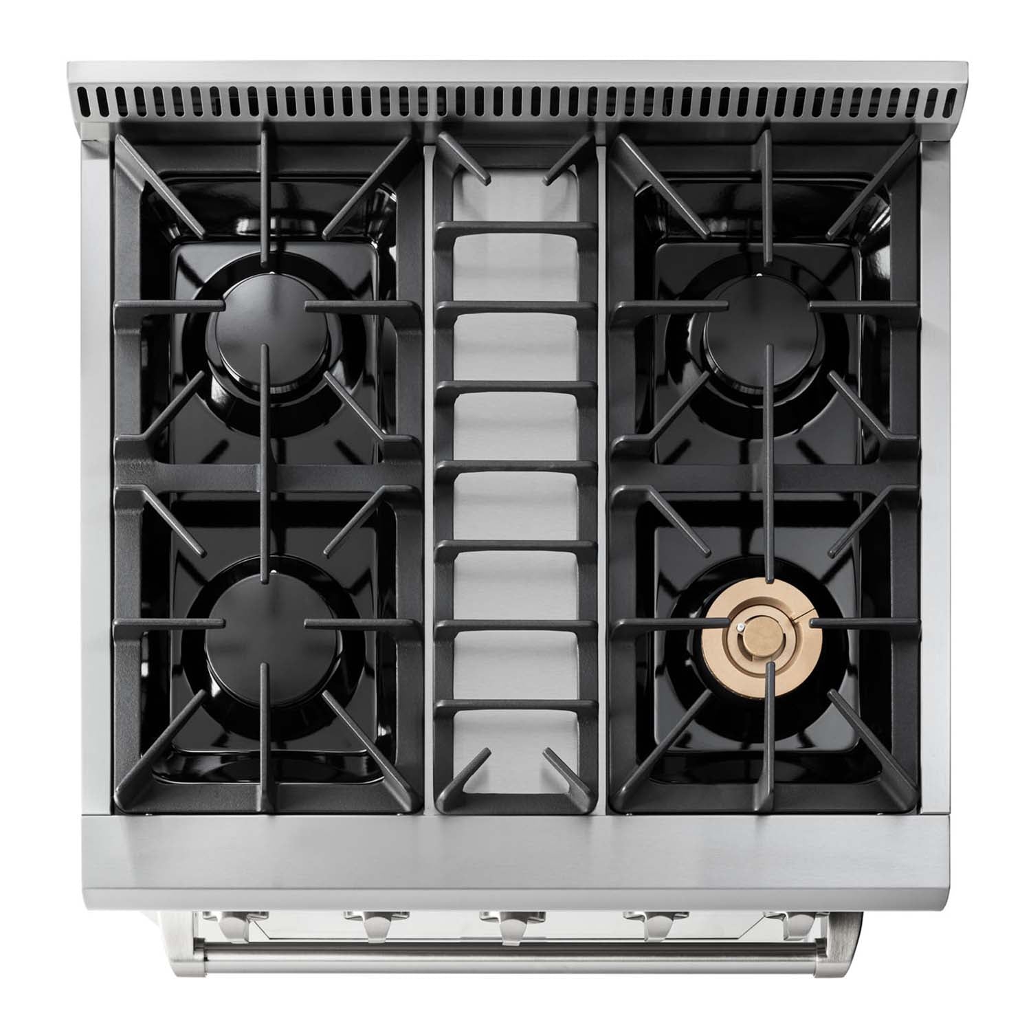 Thor Kitchen 2-Piece Pro Appliance Package - 30-Inch Gas Range & Premium Under Cabinet Hood in Stainless Steel