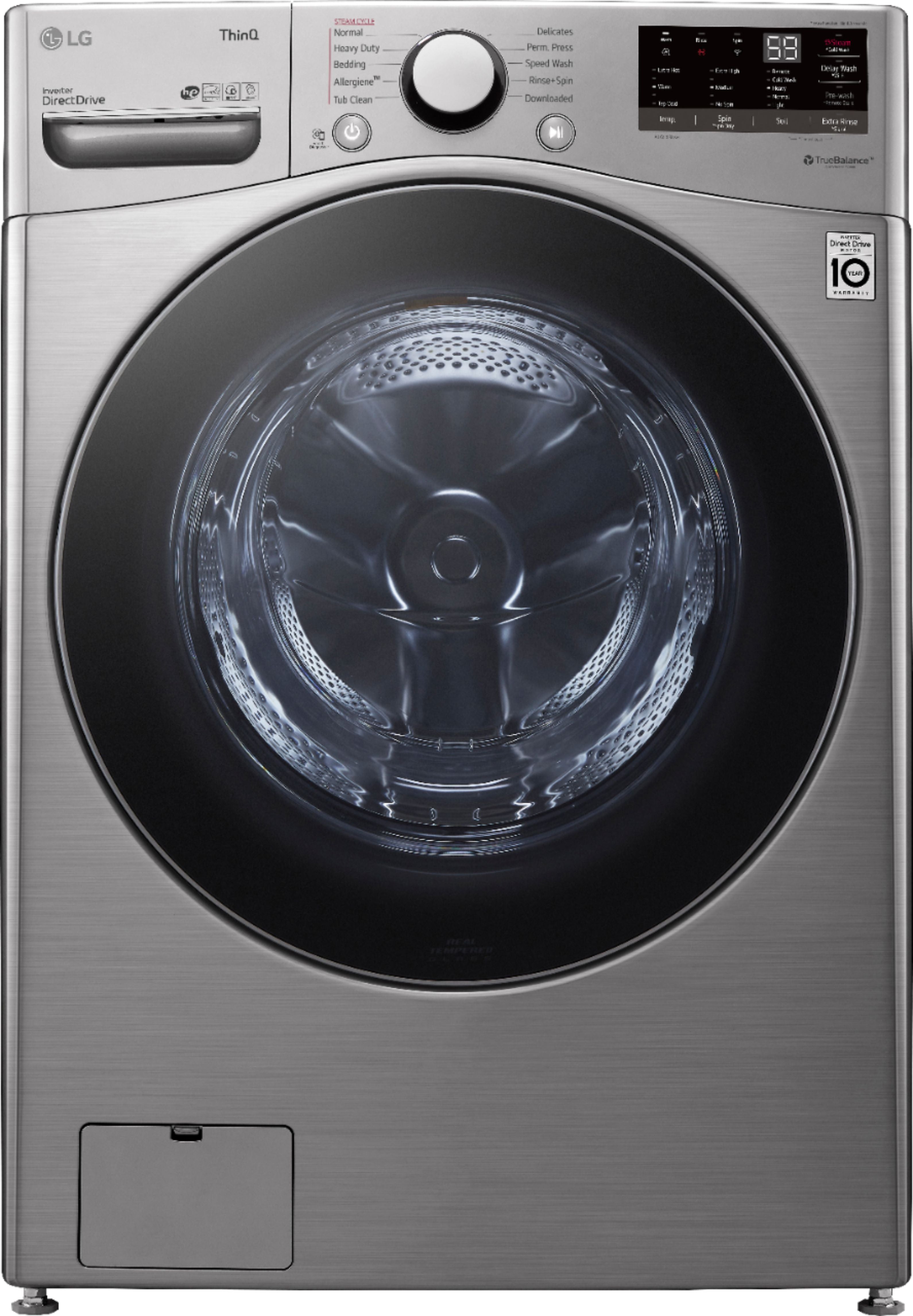 4.5 cu. ft. Ultra Large Capacity Smart wi-fi Enabled Front Load Washer with Built-In Intelligence & Steam Technology