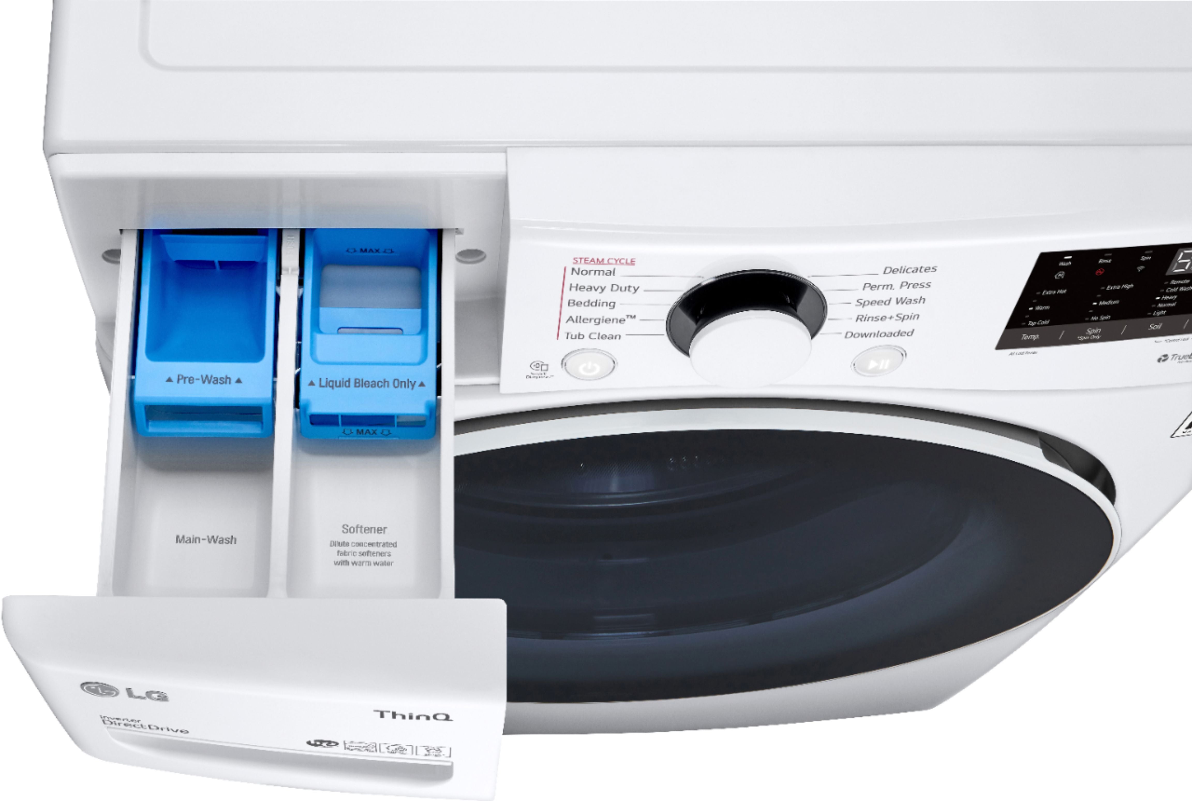 4.5 cu. ft. Ultra Large Capacity Smart wi-fi Enabled Front Load Washer with Built-In Intelligence & Steam Technology