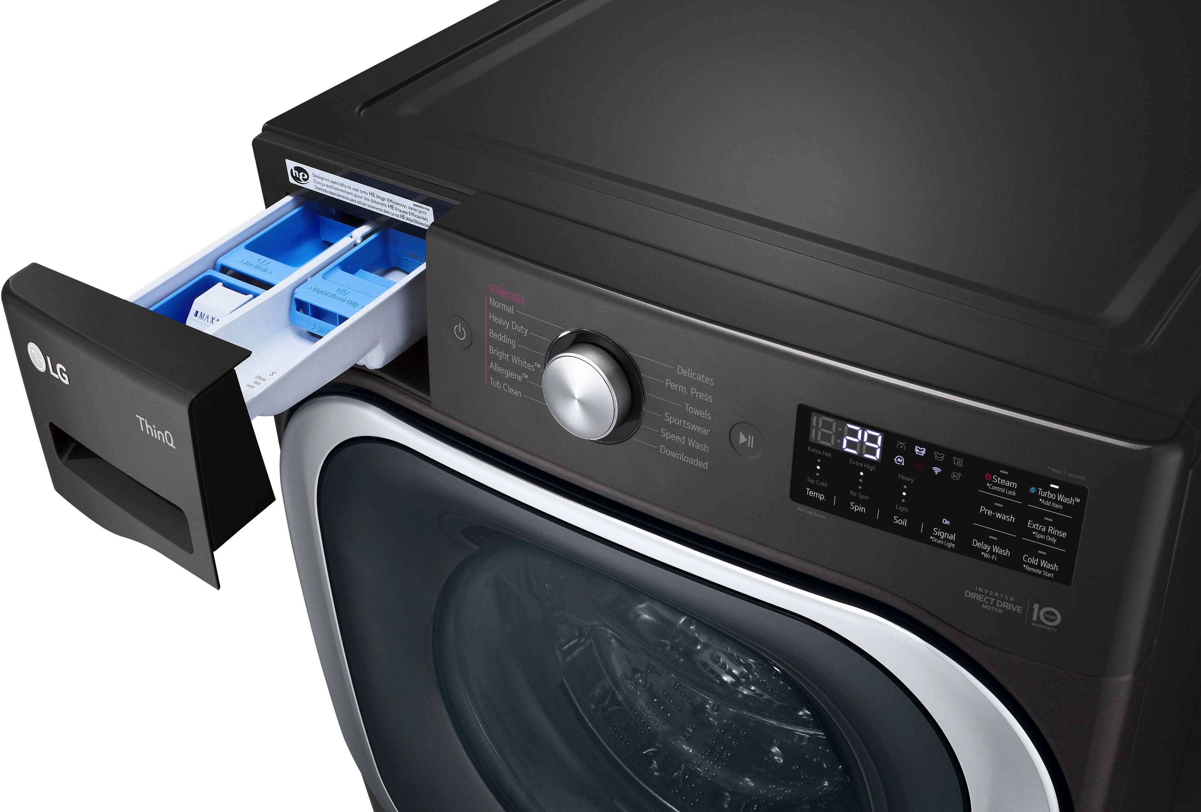 5.2 cu. ft. Mega Capacity Smart wi-fi Enabled Front Load Washer with TurboWash? and Built-In Intelligence