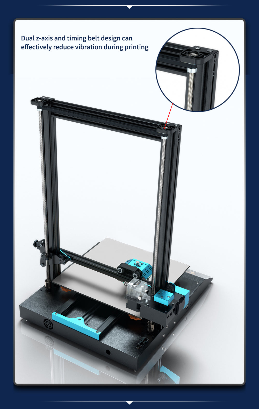 3D Printer BLU-5(Bluer Plus) Desktop i3-style Auto-leveling BMG – TwoTrees Official Shop