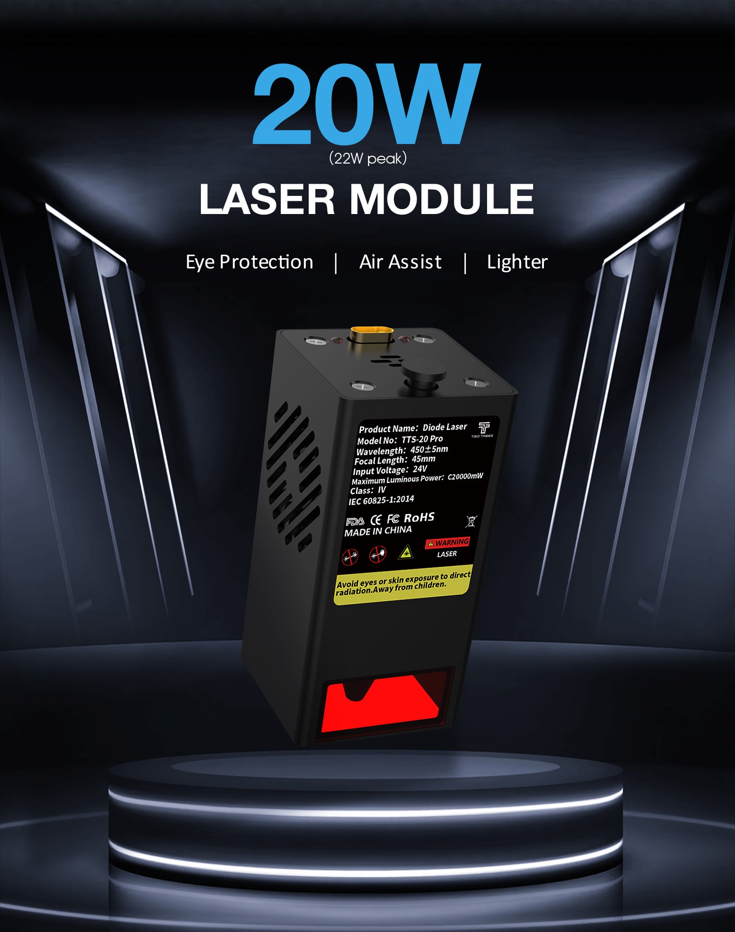 TTS-20 20W Laser Engraver TTS 20 PRO